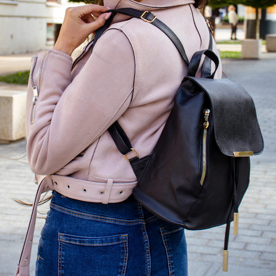 PLECAK damski worek MIEJSKI ELEGANCKI mały MŁODZIEŻOWY