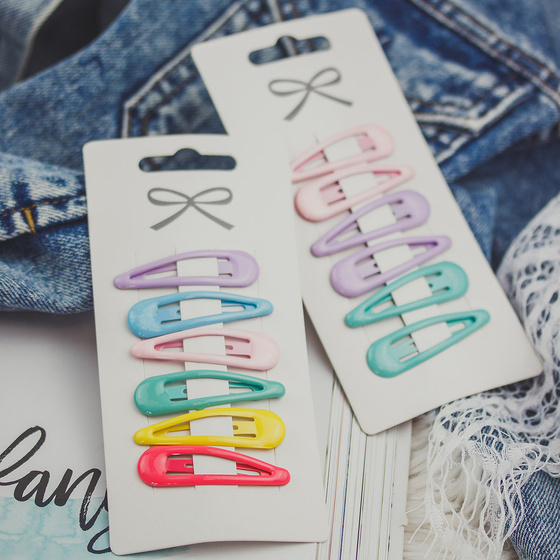 ZESTAW SPINEK dla dziewczynki 6 sztuk SPINKI DO WŁOSÓW dla dziecka spinka