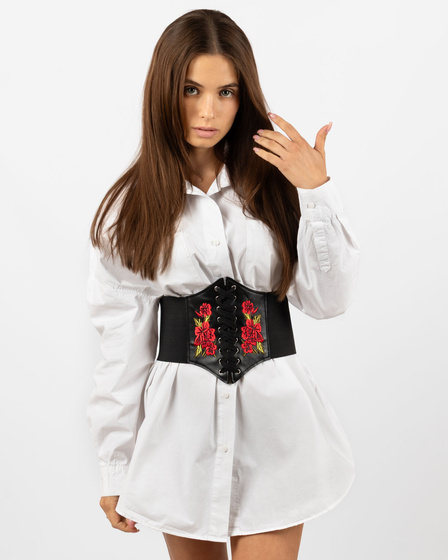 PASEK PAS GORSET szeroki Wiązany HAFT FOLK GÓRALSKI rozmiar M