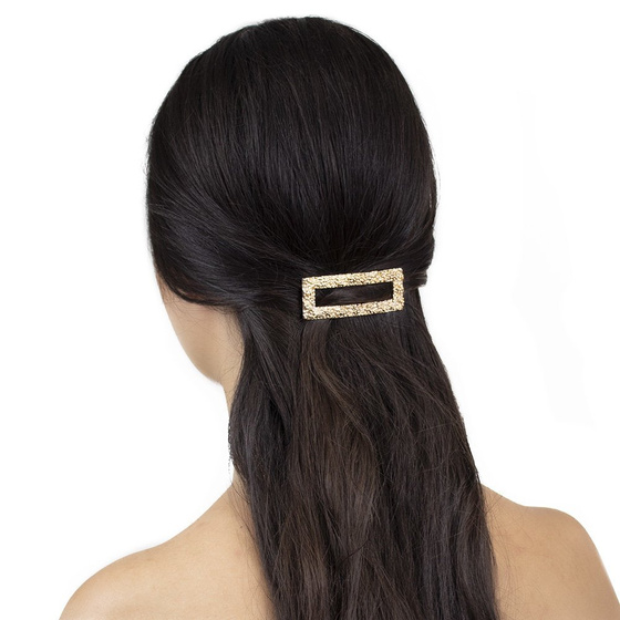 SPINKI DO WŁOSÓW zestaw klamry ZŁOTE 3 sztuki