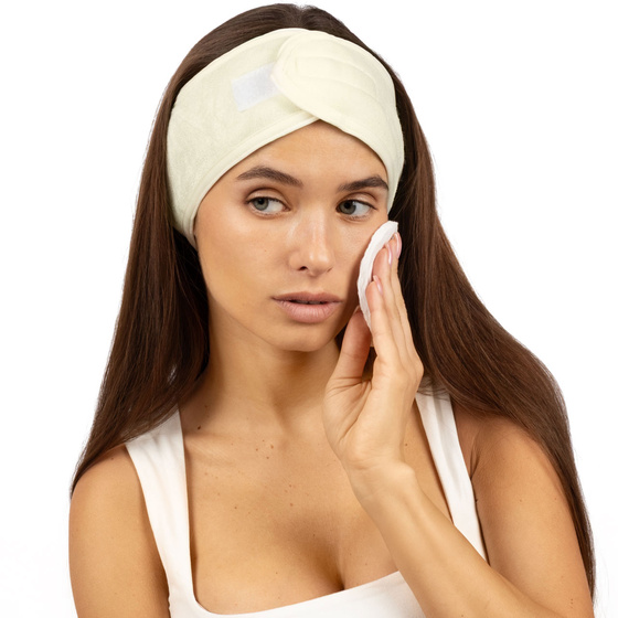 OPASKA KOSMETYCZNA do WŁOSÓW RZEP REGULACJA do makijażu SPA