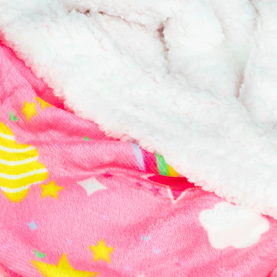 KOCOBLUZA KOC BLUZA CIEPŁA 2w1 GRUBA XXL FUTRZAK POLAR z kapturem OVERSIZE