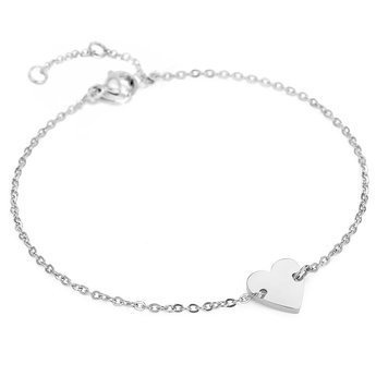 Bransoletka CELEBRYTKA serce STAL SZLACHETNA