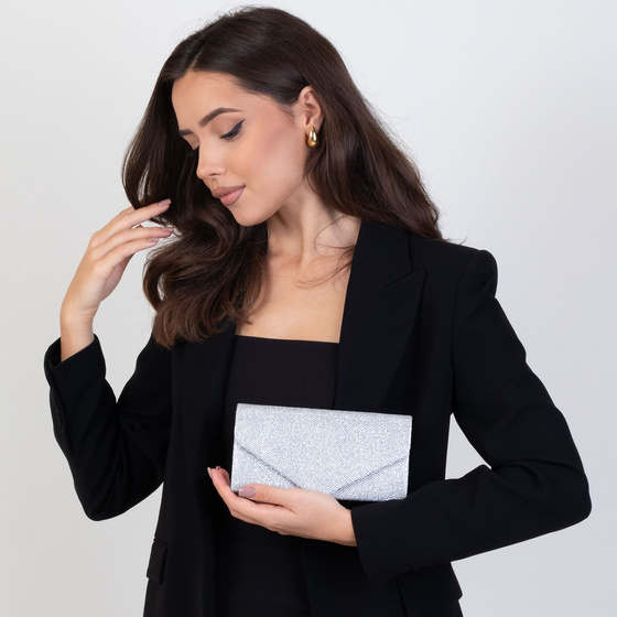 TOREBKA WIECZOROWA błyszcząca KOPERTÓWKA ELEGANCKA wizytowa mała