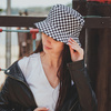 BUCKET HAT czapka dwustronna KAPELUSZ kratka