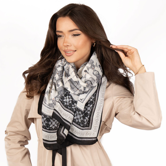 CHUSTA Damska SZAL SZALIK Alessio na SZYJĘ na GŁOWĘ chustka LEKKA ZWIEWNA