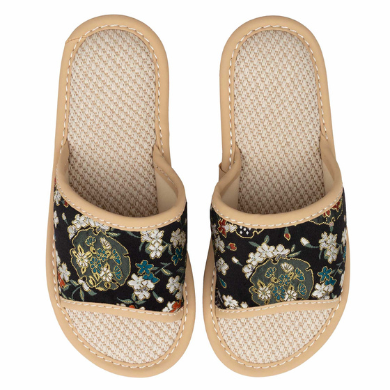 KAPCIE damskie Alessio domowe KWIATY Lekkie Miękkie FOLK r. 38-39