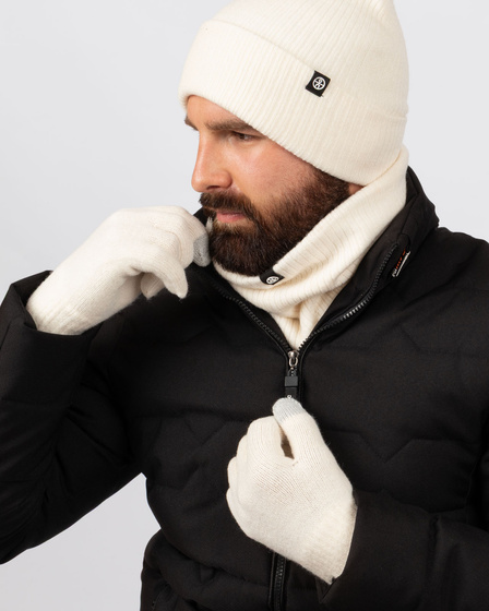 Alessio KOMPLET CZAPKA + KOMIN + RĘKAWICZKI DOTYKOWE ciepły POLAR ZIMOWY