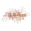 Ozdoba ślubna do włosów GRZEBYK ŚLUB KRYSZTAŁKI KWIATY