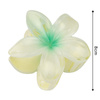 KLAMRA KWIAT szczęka duża SPINKA do włosów kwiatek Kwiat Plumerii HAWAJSKA