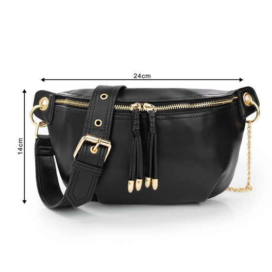 Alessio NERKA SASZETKA TOREBKA damska na RAMIĘ POJEMNA CROSSBODY