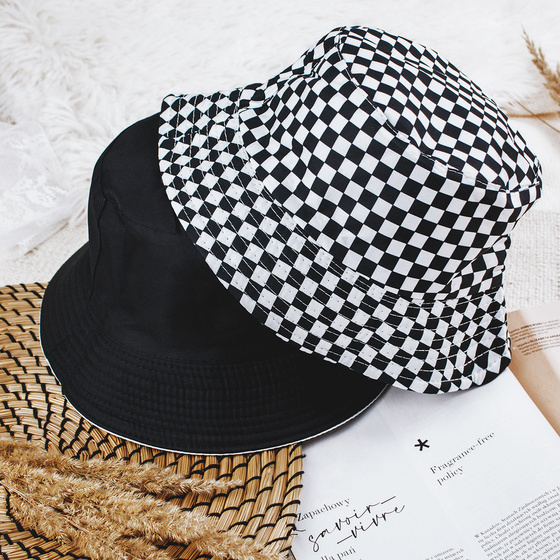 BUCKET HAT czapka dwustronna KAPELUSZ kratka