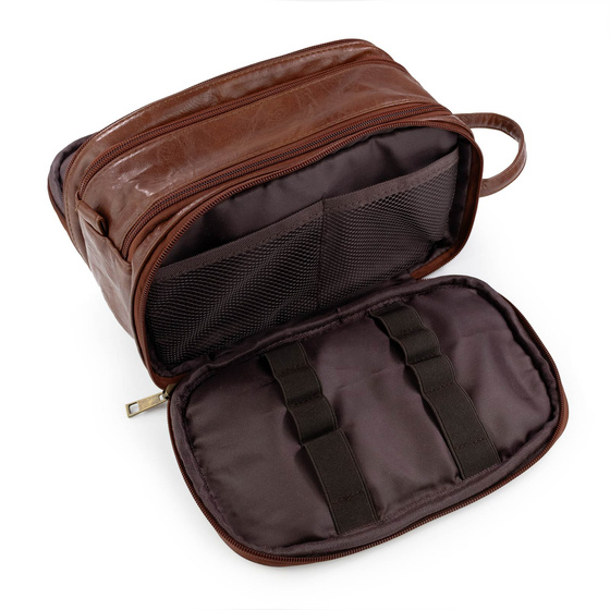 Alessio KOSMETYCZKA Męska Podróżna Saszetka ORGANIZER Na Kosmetyki XXL