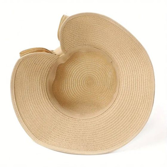 KAPELUSZ DAMSKI Alessio słomkowy boho lato plaża KOKARDA słomiany