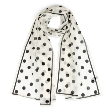 APASZKA CHUSTA DAMSKA Alessio na szyję chustka gawroszka ZWIEWNA GROSZKI