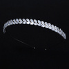 OPASKA DO WŁOSÓW kryształy ślub cyrkonie ŚLUBNA damska srebrna