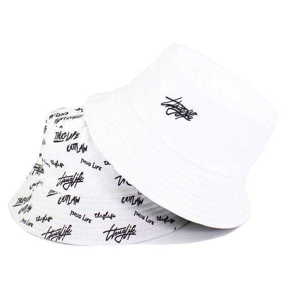 BUCKET HAT czapka dwustronna rybacki KAPELUSZ napis