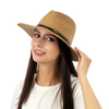 KAPELUSZ fedora letni SŁOMIANY DAMSKI MĘSKI panama SŁOMKOWY pleciony