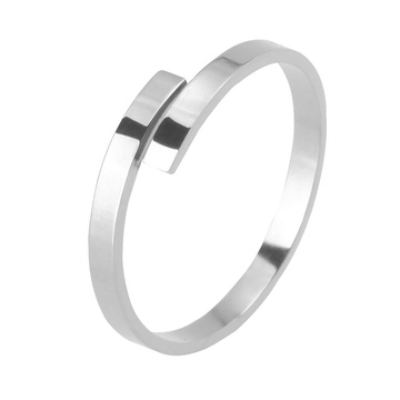 Pierścionek OBRĄCZKA srebrna STAL SZLACZETNA