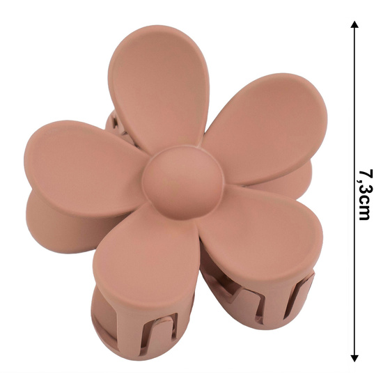 SPINKA DO WŁOSÓW duża klamra matowa klamerka żabka szczęka KWIAT