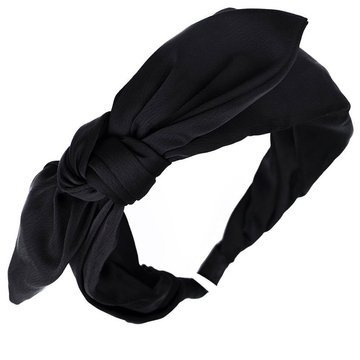 OPASKA DO WŁOSÓW czarna KOKARDA pin up WĘZEŁ