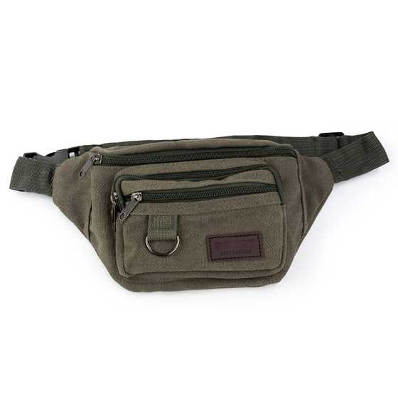 Alessio NERKA Torebka saszetka BIODRÓWKA męska POJEMNA z paskiem