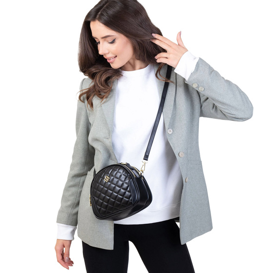 Alessio TOREBKA Damska listonoszka PIKOWANA PASEK QUILTED CROSSBODY