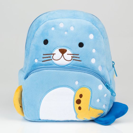 PLECAK SZKOLNY dla Dziewczynki Chłopca Przedszkolaka seal PLUSZOWY