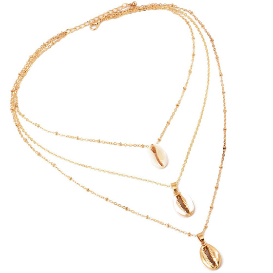 Naszyjnik złoty z muszelkami