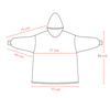KOCOBLUZA KOC BLUZA CIEPŁA 2w1 GRUBA XXL FUTRZAK POLAR z kapturem OVERSIZE