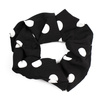 GUMKA do włosów frotka SCRUNCHIES kropki CZARNA