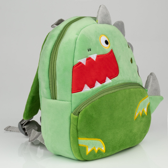 PLECAK SZKOLNY dla Dziewczynki Chłopca Przedszkolaka dinosaur PLUSZOWY