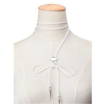 Choker przystrojenie biały