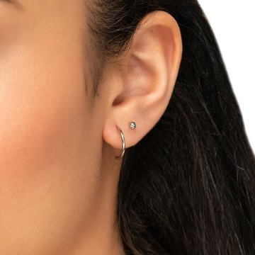 KOLCZYKI srebrne ZESTAW kulka STAL SZLACHETNA