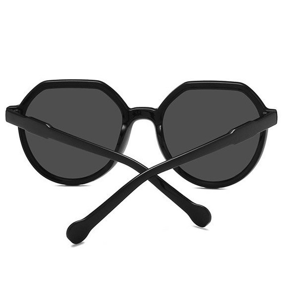 OKULARY PRZECIWSŁONECZNE czarne OKRĄGŁE retro