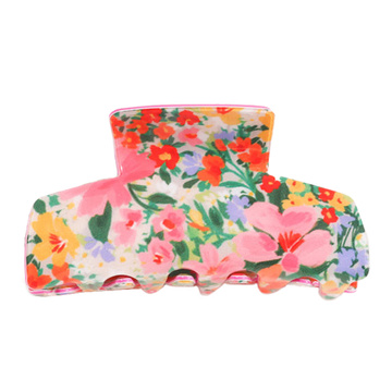 KLAMRA szczęka SPINKA do włosów duża KLAMERKA  kwiatek KWIATY