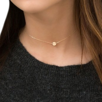 Naszyjnik STAL SZLACHETNA POZŁACANA choker