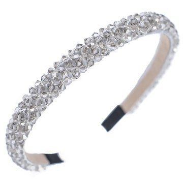 OPASKA DO WŁOSÓW cyrkonie ELEGANCKA błyszcząca wąska