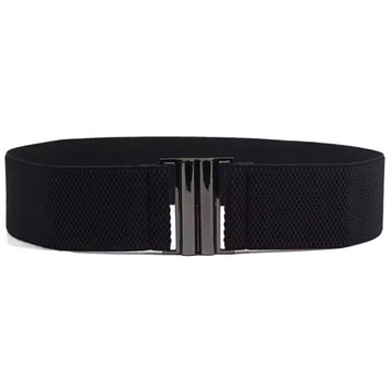 PASEK DAMSKI gumowy PAS ELASTYCZNY klamra szeroki Rozmiar S