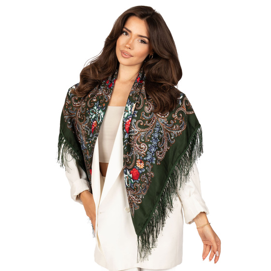 CHUSTA Ludowa Alessio GÓRALSKA Folk KWIATY DUŻA