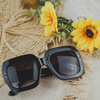 OKULARY przeciwsłoneczne DAMSKIE duże CZARNE