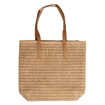 TORBA damska DUŻA SŁOMIANA pleciona plażowa KOSZYK shopper na lato