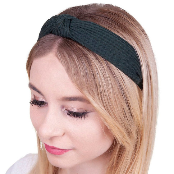OPASKA DO WŁOSÓW zielona WĘZEŁ szeroka TURBAN