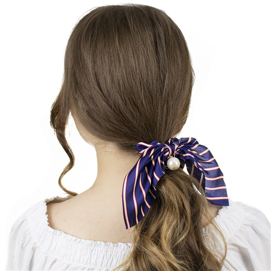 GUMKA DO WŁOSÓW apaszka SCRUNCHIES perła PASKI