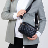 Alessio TOREBKA Damska CROSSBODY PIKOWANA na ramię PASEK QUILTED