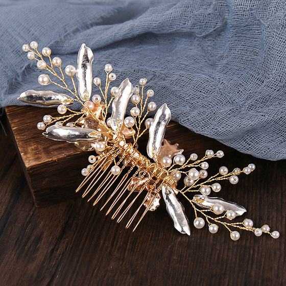 OZDOBA ŚLUBNA do włosów DAMSKA GRZEBYK perełki ŚLUB