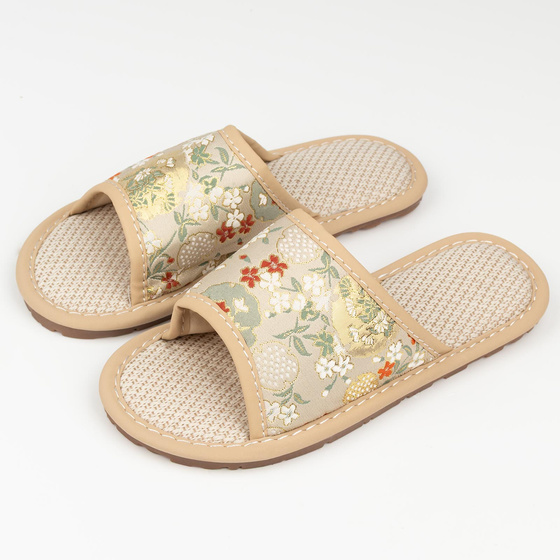 KAPCIE damskie Alessio domowe KWIATY Lekkie Miękkie FOLK r. 40-41