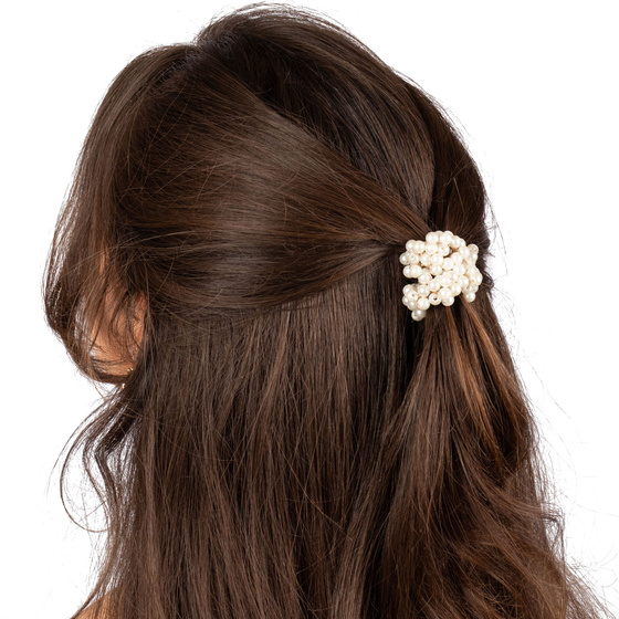 GUMKA DO WŁOSÓW perłowa PERŁY ozdoba elastyczna