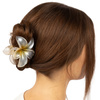 KLAMRA KWIAT szczęka duża SPINKA do włosów kwiatek Kwiat Plumerii HAWAJSKA