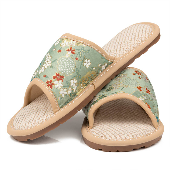 KAPCIE damskie Alessio domowe KWIATY Lekkie Miękkie FOLK r. 36-37